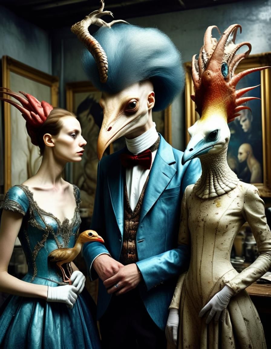 Exotic People and Bizarre Creatures in Hyperrealism