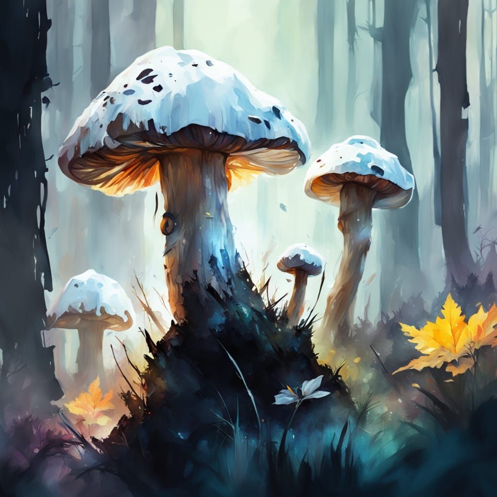 Enchanted Forest Whispers: A Dreamy Watercolour