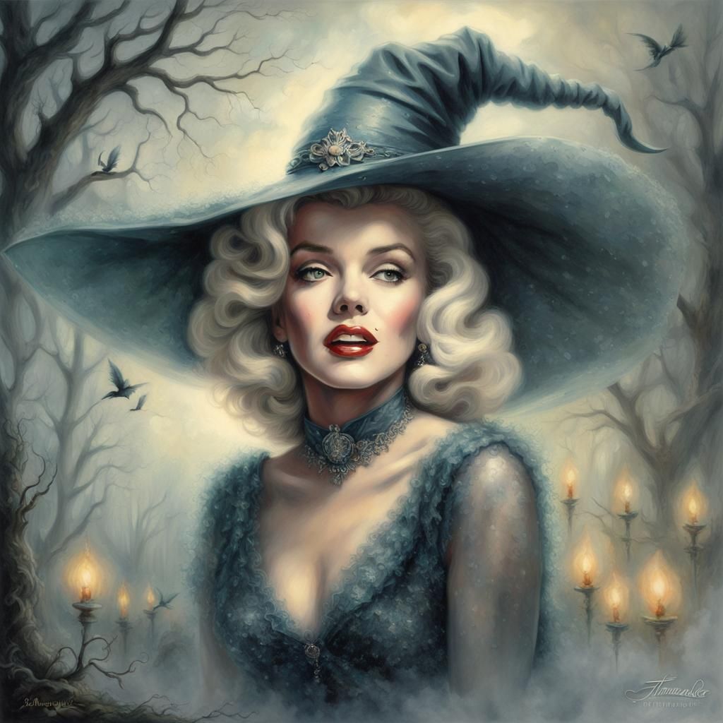 Marilyn Monroe as Ethereal Fantasy Witch