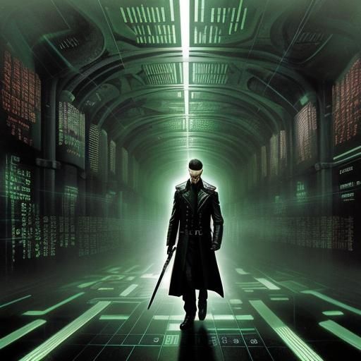 Eerie Journey into Matrix Code: Album Art
