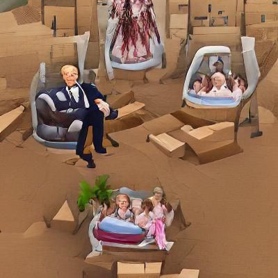 Disturbing Hyperrealistic Image of Human Slave Camps