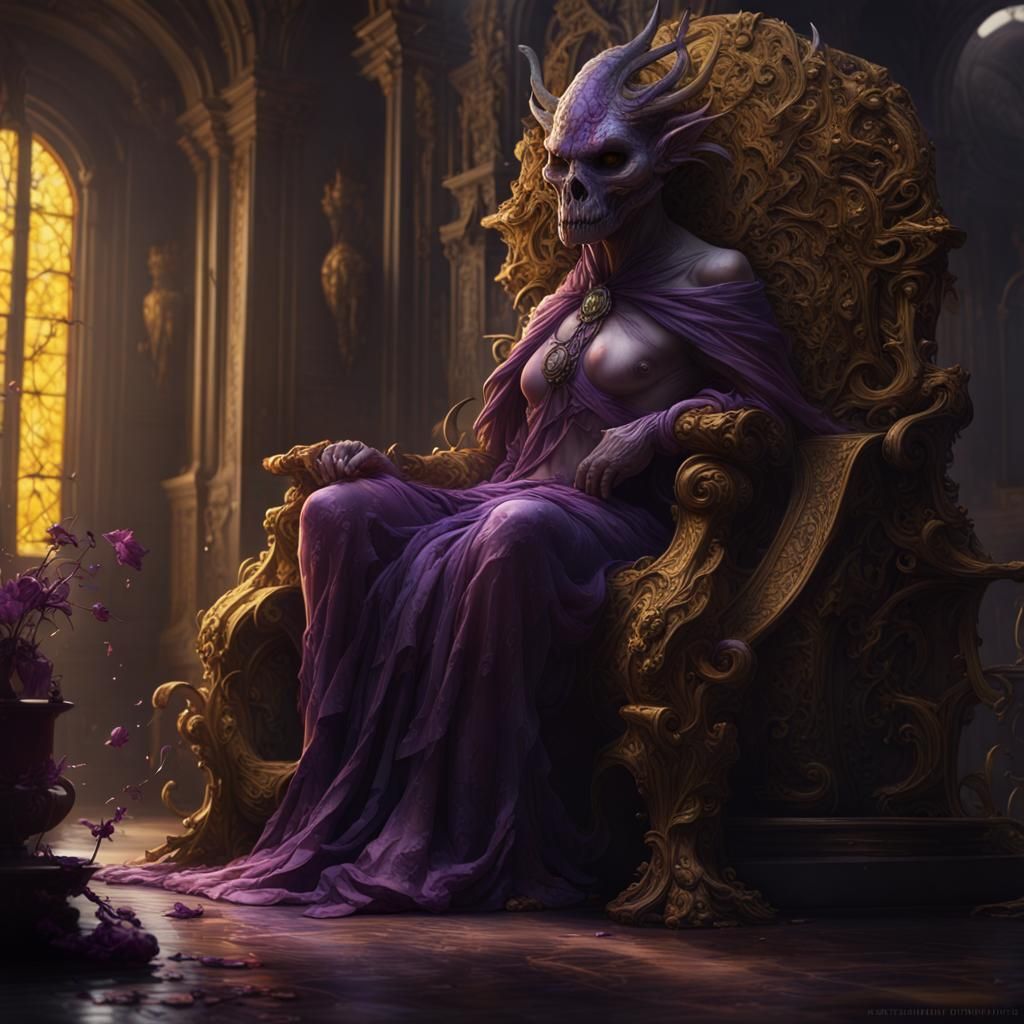 Dark Fantasy Art: Parasite of Sadness in 8K