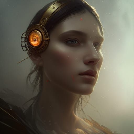 Dramatic Portrait with Volumetric Lighting