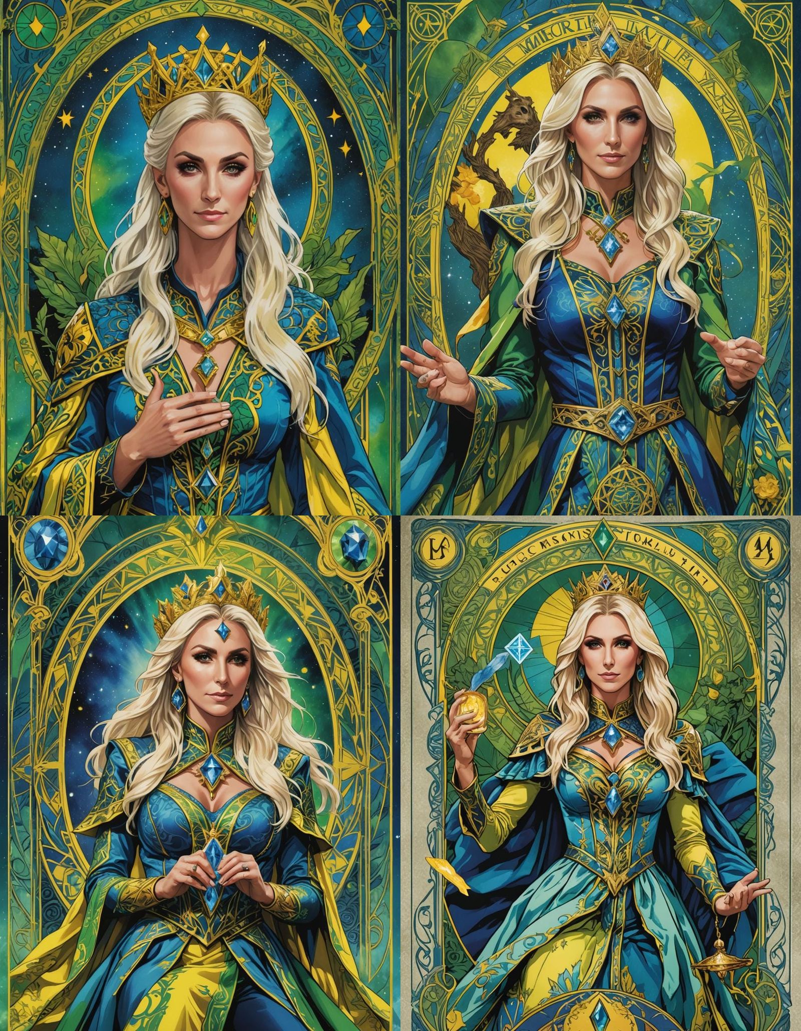Charlotte Flair as The Magician Tarot Card