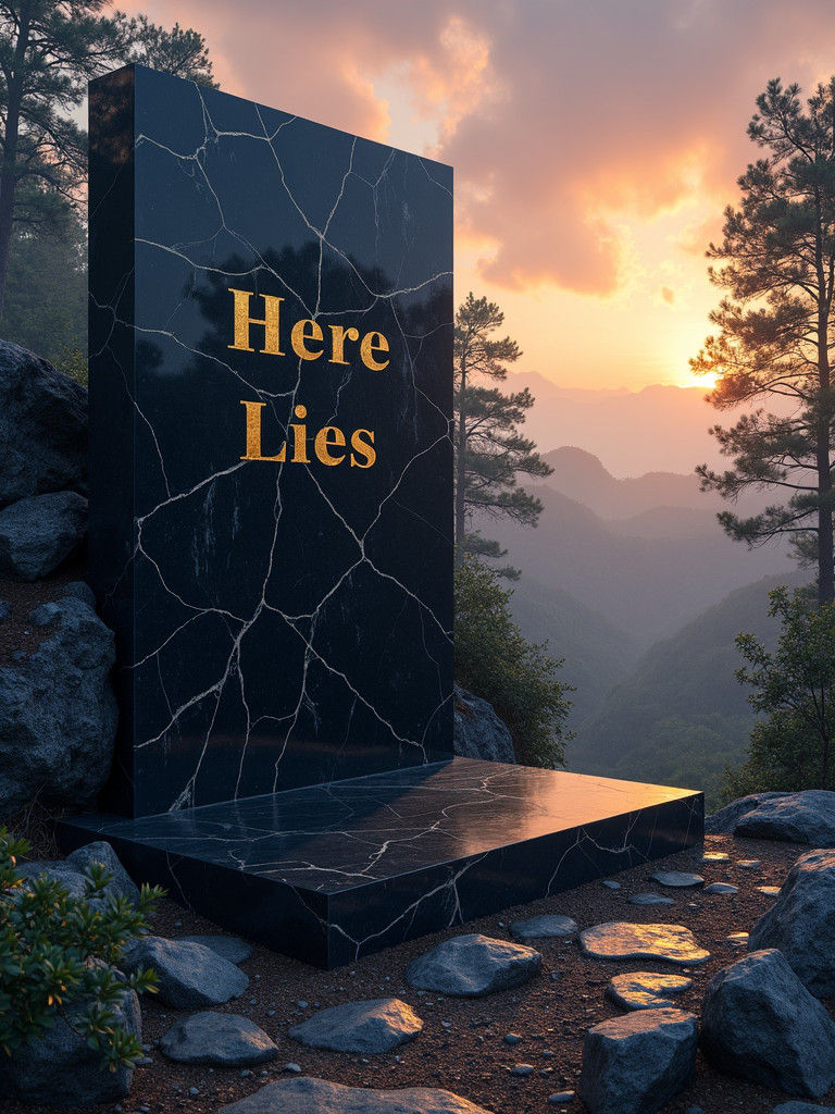 Ethereal Grave in Gritty Expressionism Style