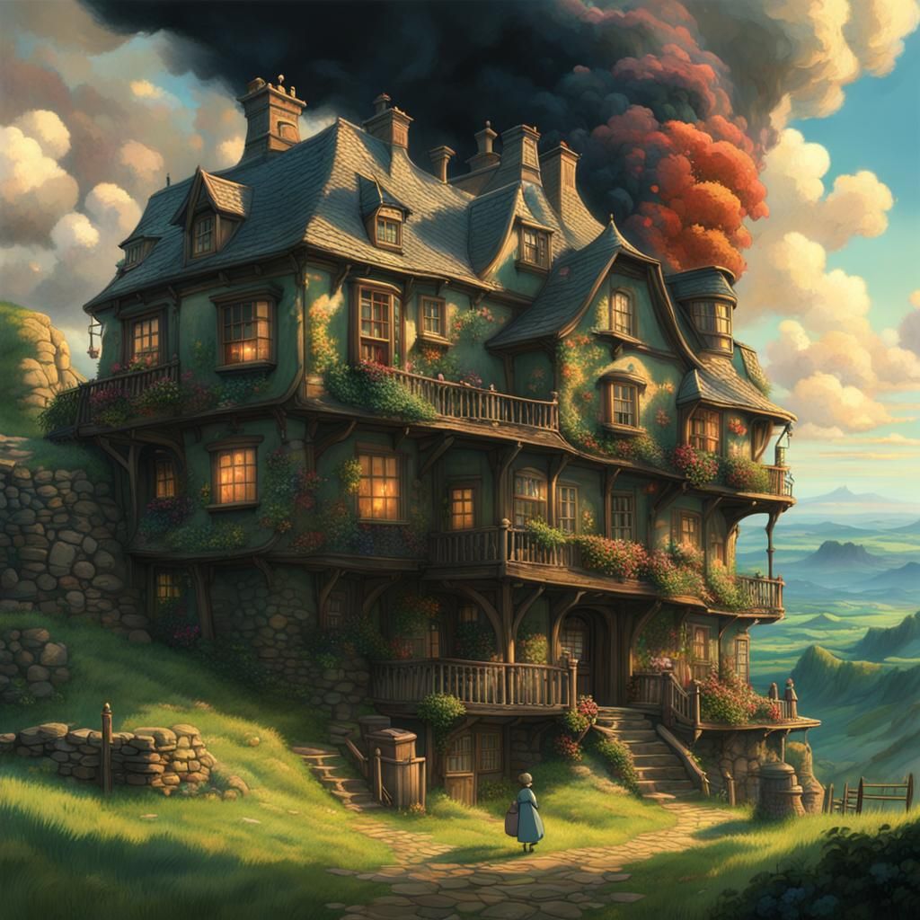 Howl's Moving Castle: Digital Matte Painting
