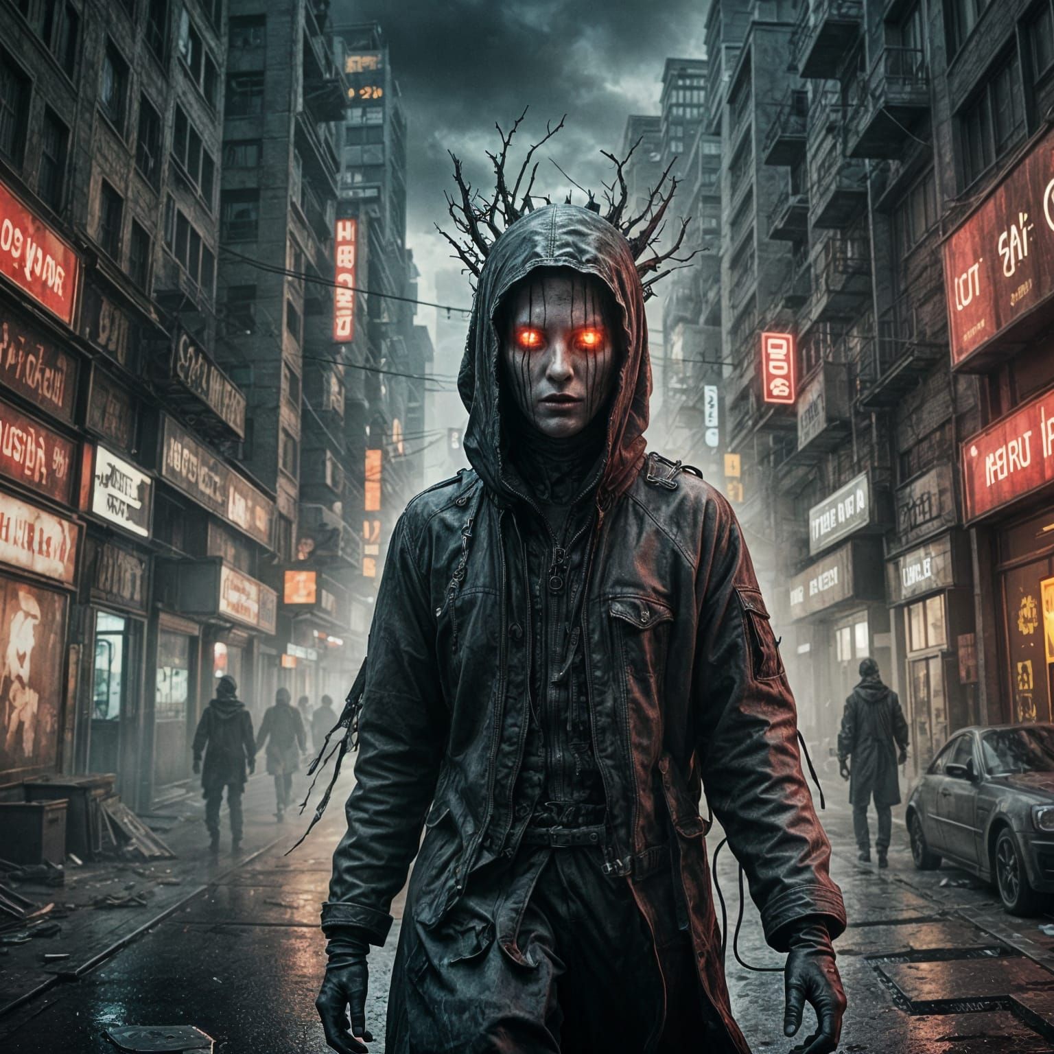 A very high photography quality of a dark and dystopic horro...