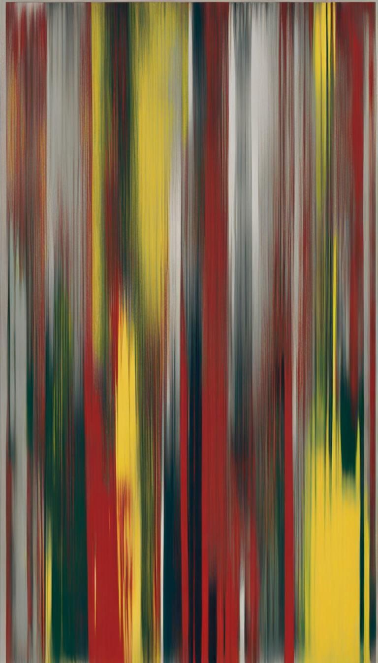 Abstract Expressionist Painting in Richter Style