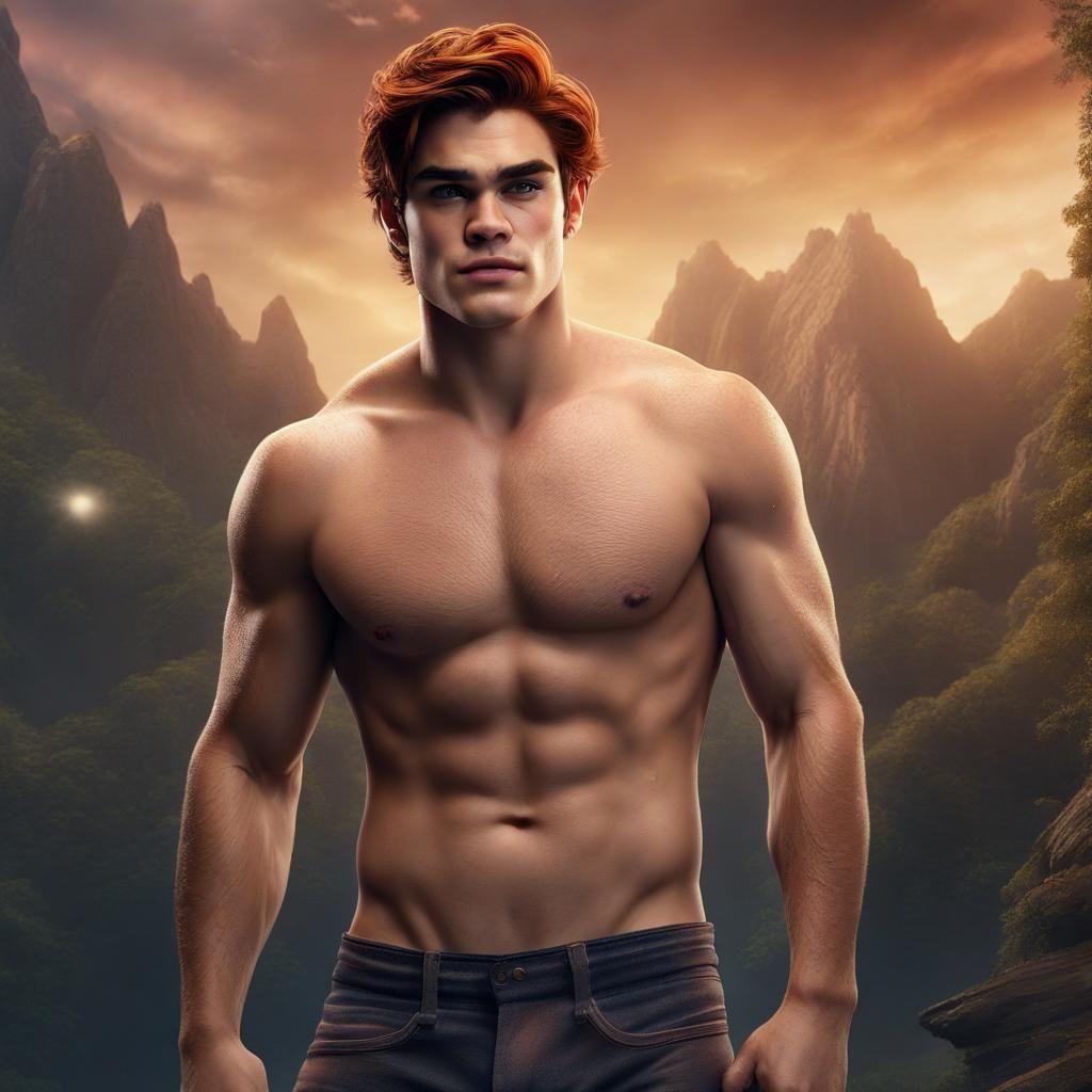 Muscular Man in Underwear: Fantasy Concept Art