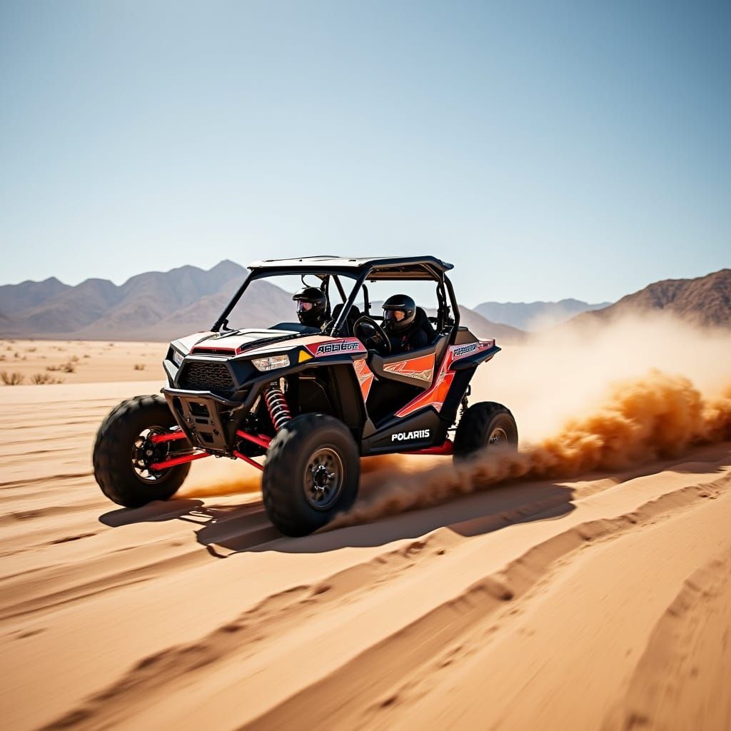 Polaris RZR Pro R Speeds Through Mojave Desert