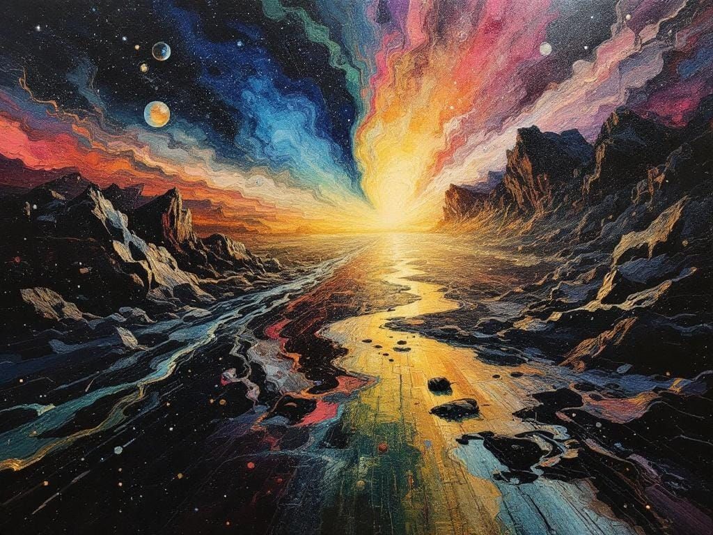 Stained Steel Art of Hollowness Alone Too Long