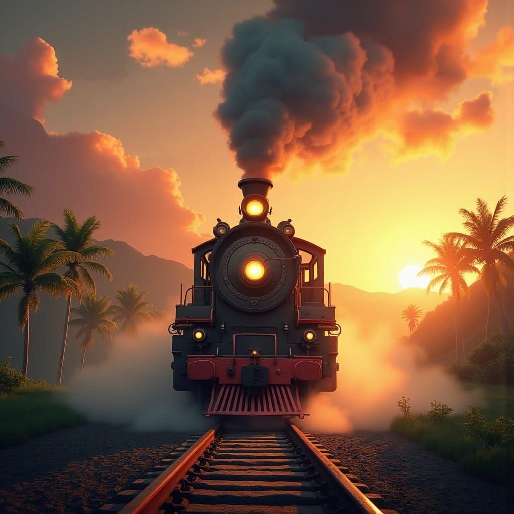 Oahu Railway: Steam Train Through Hawaiian Landscape