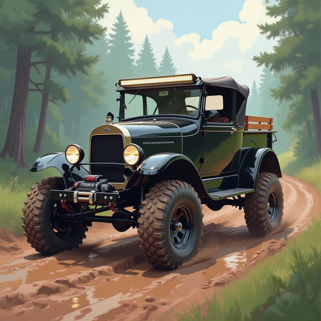 1926 Ford Model T Monster Truck Off-Roading
