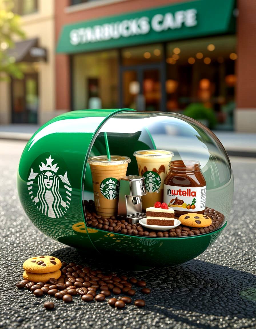 Starbucks Capsule Art with Miniature Cafe