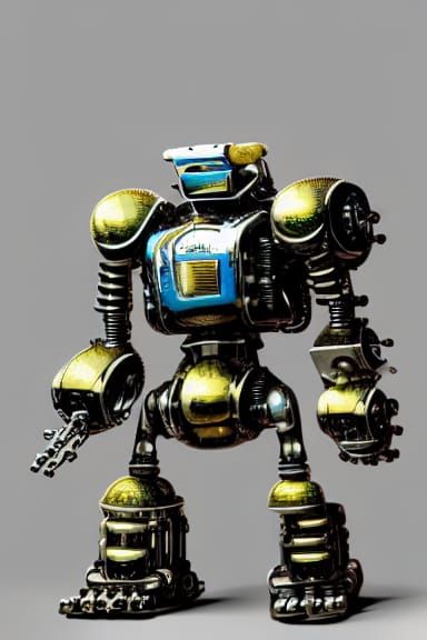 Mechanical Orc Robot Art Inspired by Koons