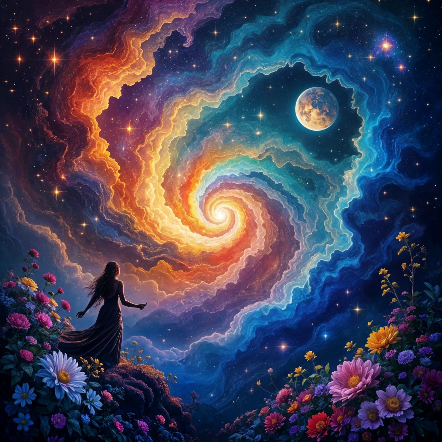 Cosmic Illustration of Environmental Inequality, Mixed Media