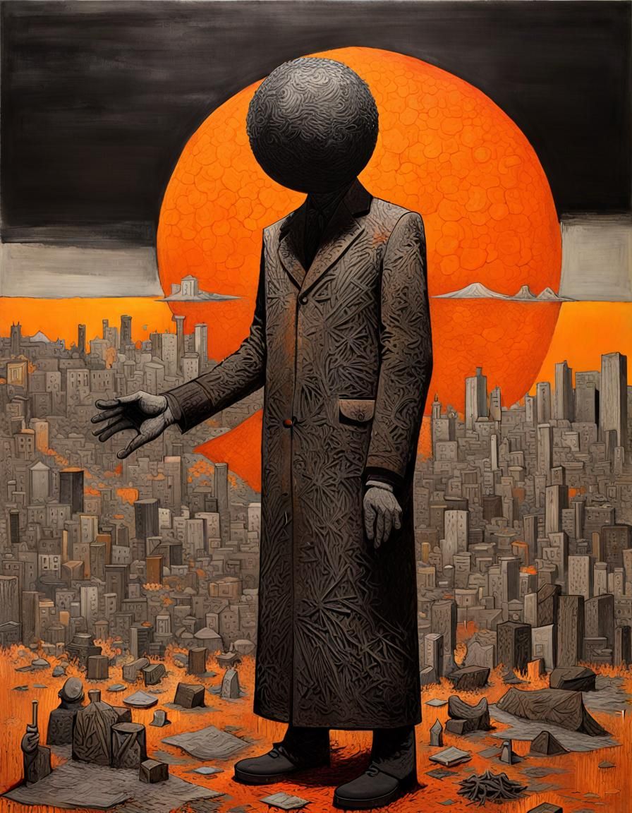 Surreal Judgment Day Image in Maximalist Style