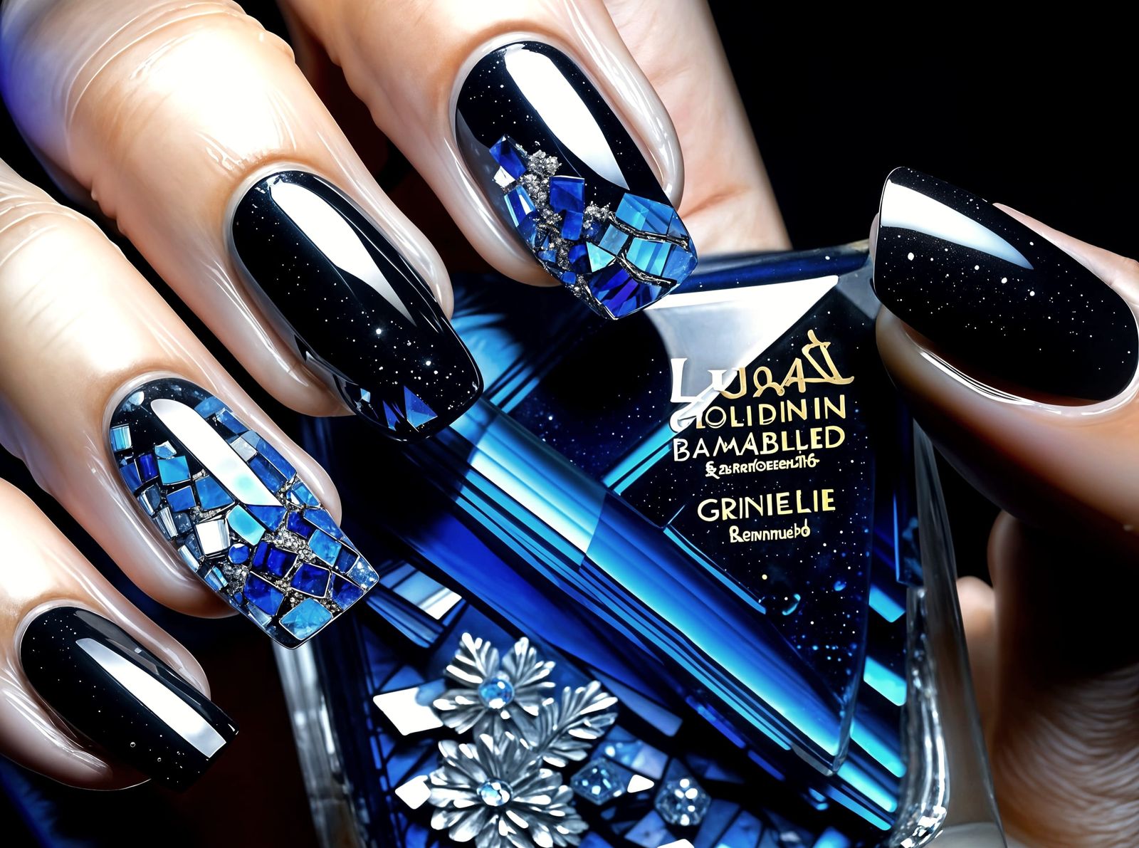 Photoluminescent Crystal Art: Sapphire and Ruby in Sharp Foc...