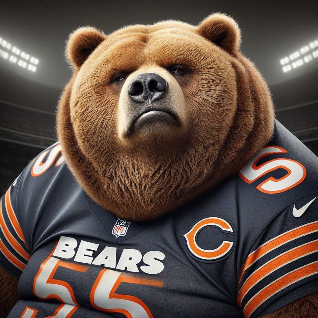 Comical Kodiak Bear Sports Jersey with Disdainful Expression