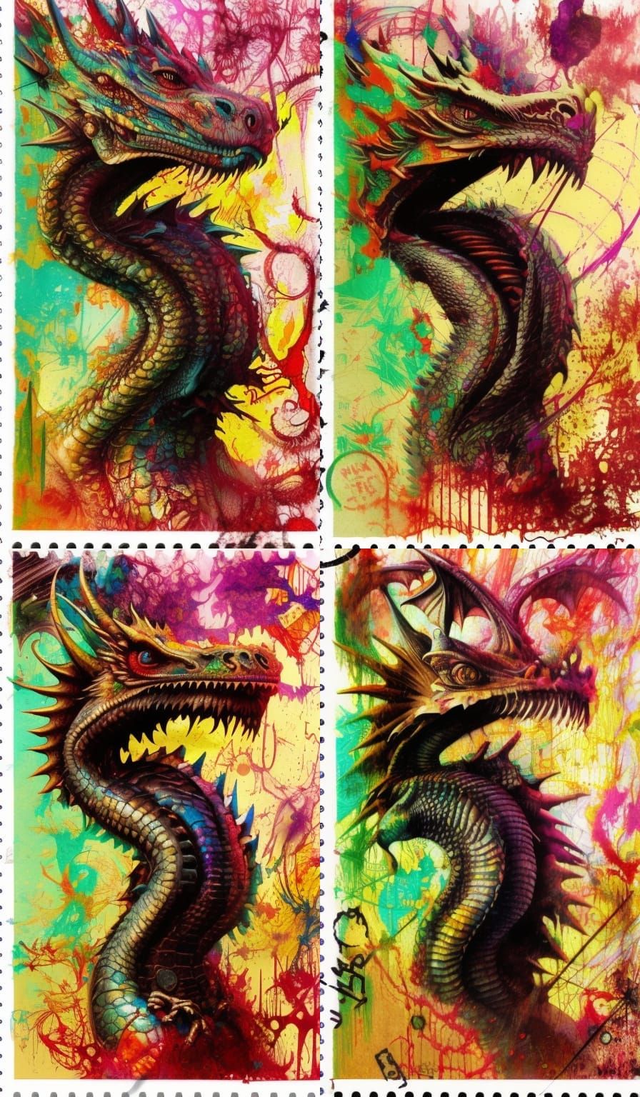 Dragon Stamps