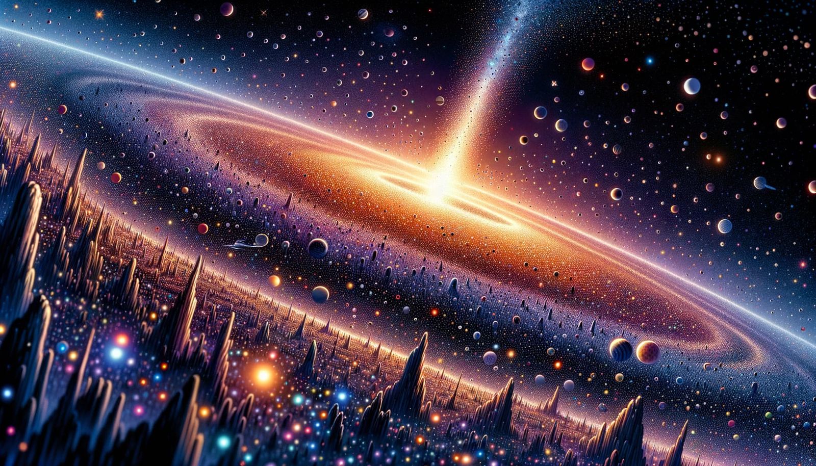 Visualizing Octodecillion: A Cosmic Landscape