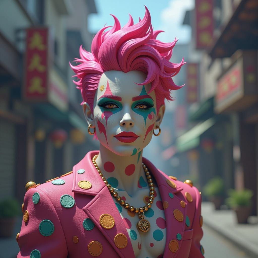 Barnacle Character Portrait in Neo-Dada Style