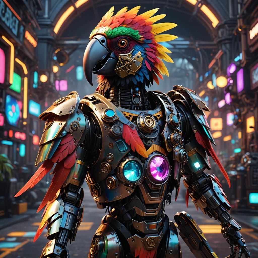 Bangarang the Cyber Pirate Parrot