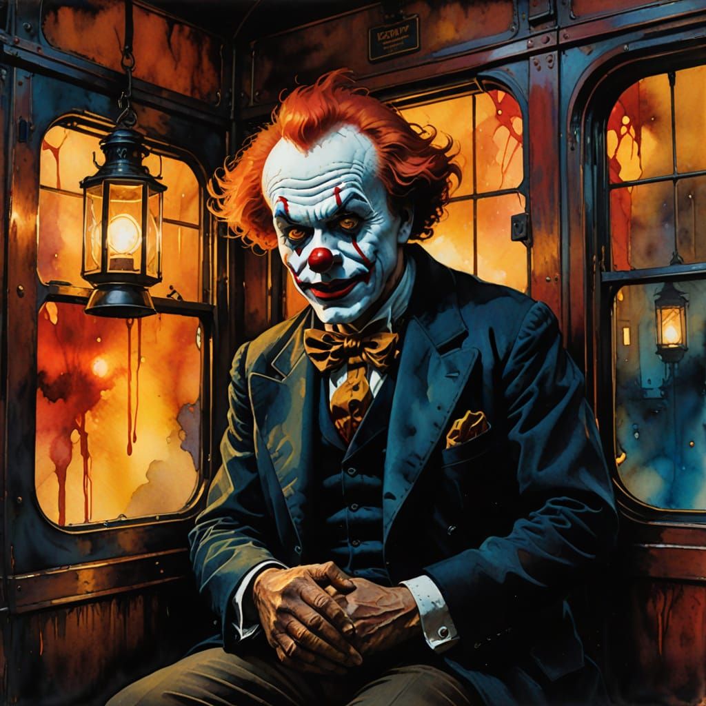 Mysterious Circus Train Emerge from Shadows