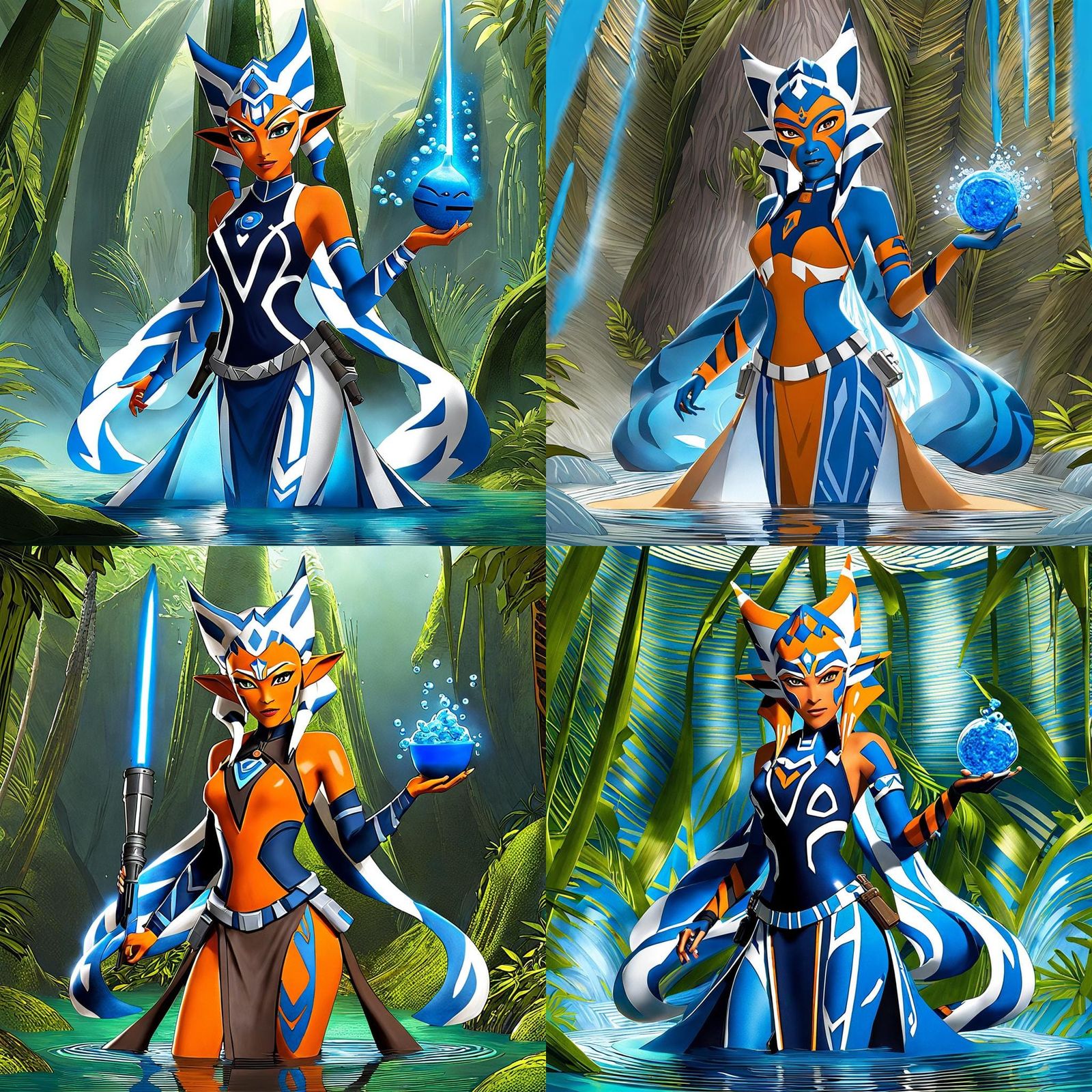 Blue Slime Girl: Ahsoka Tano Reimagined