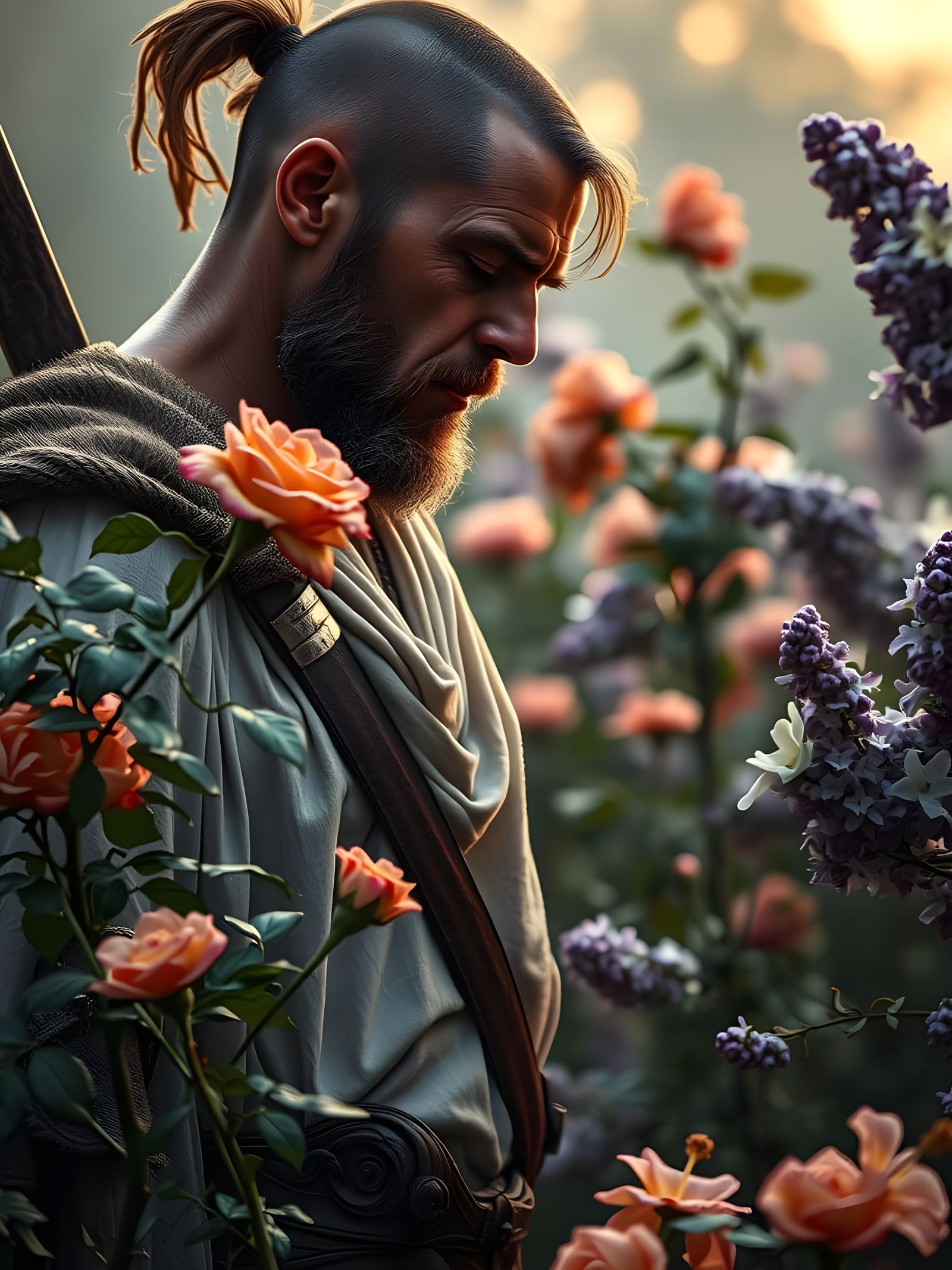 Warrior's Garden Sanctuary in Darkly Vibrant Colors