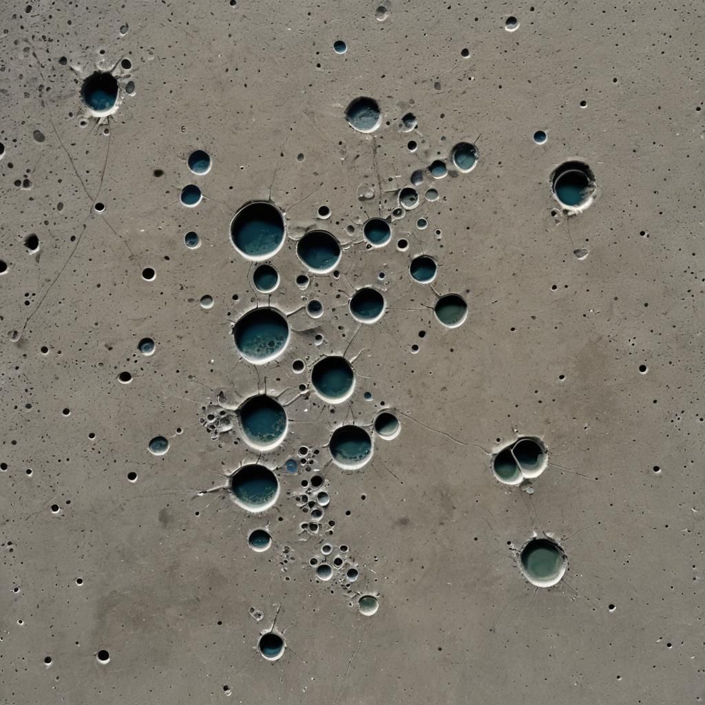 Plankton Encased in Solid Concrete