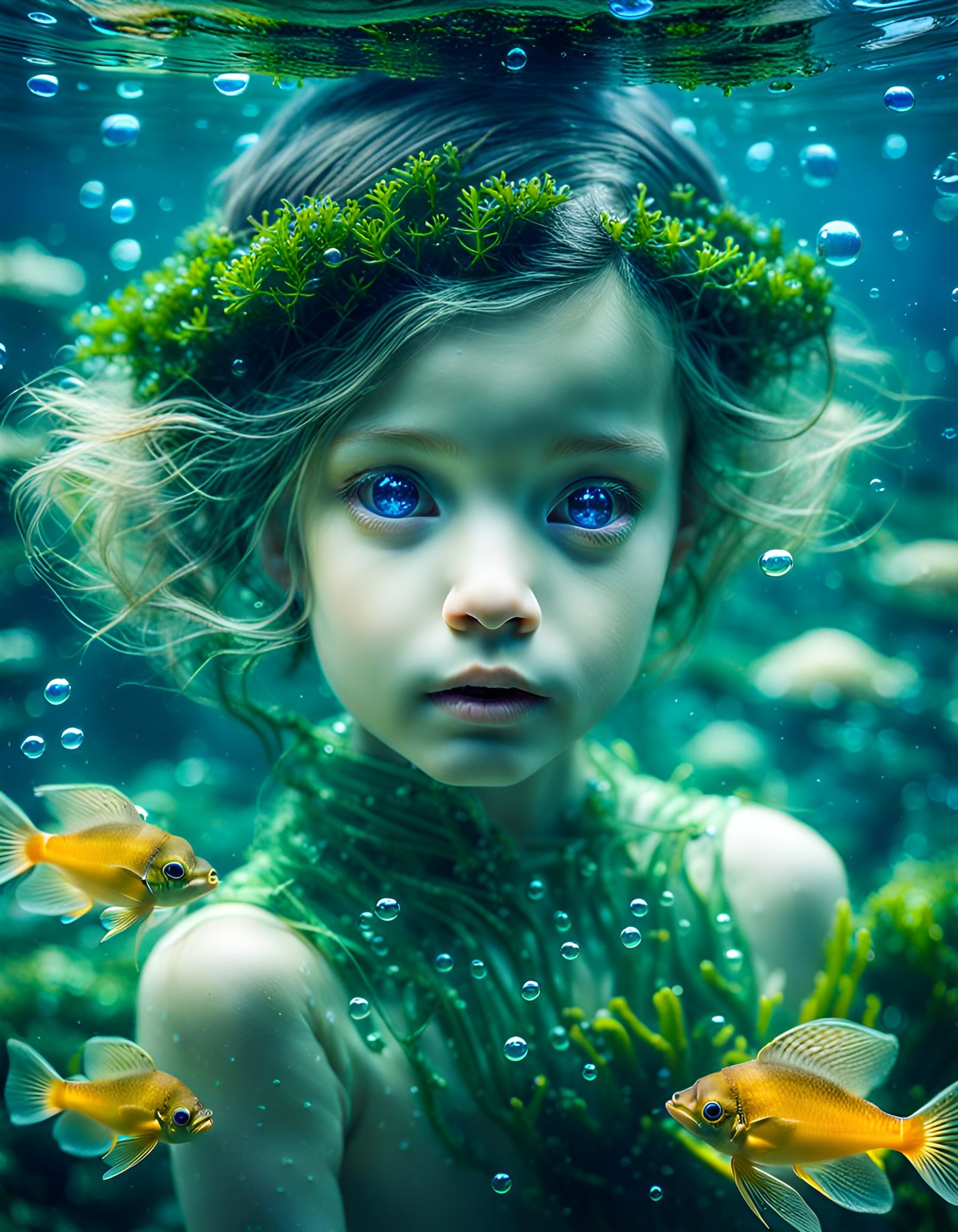 Underwater Portrait of a Water Pixie