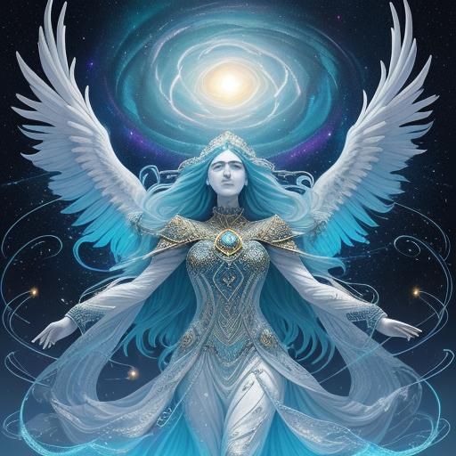 Celestial Titan of Cosmic Power and Stardust