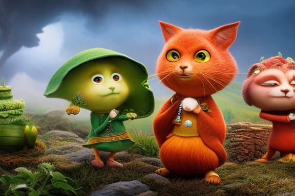 Anthropomorphic Carrot Yoga Instructor in Garden