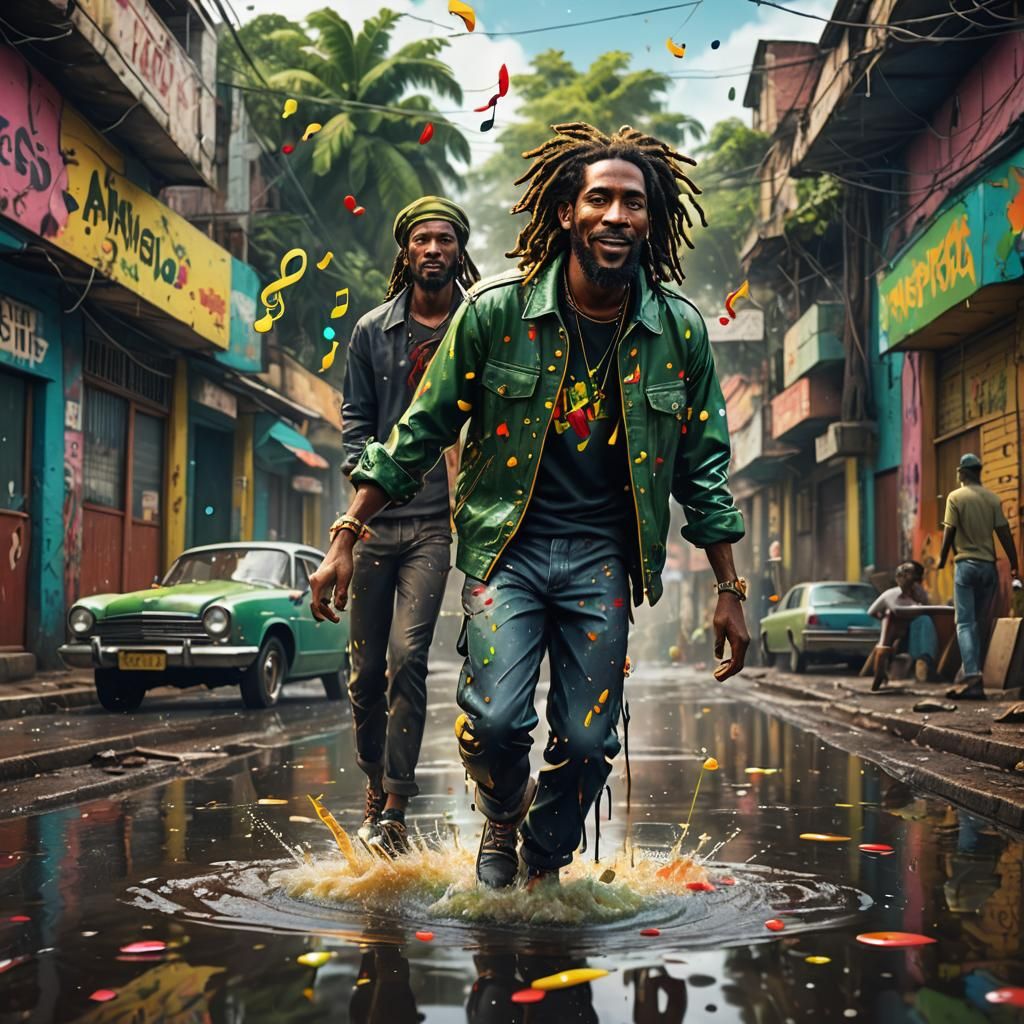 Reggae Artist in Jamaica, 1960s Style