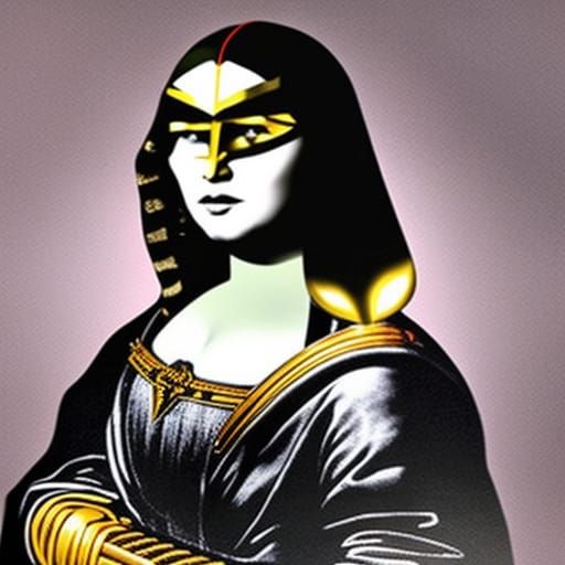 Mona Lisa as a Klingon Warrior