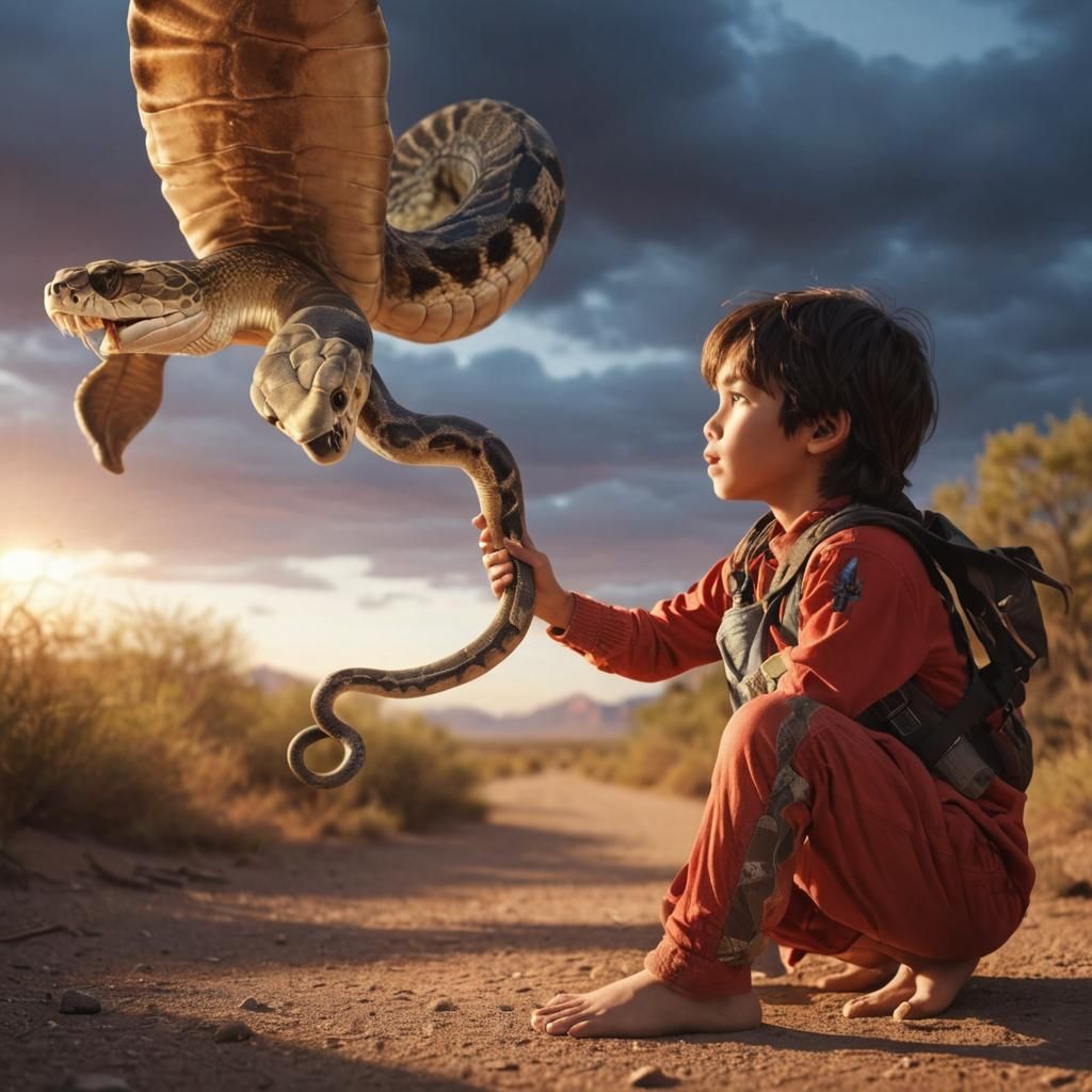 Surreal Image: Letting Go of Burdens