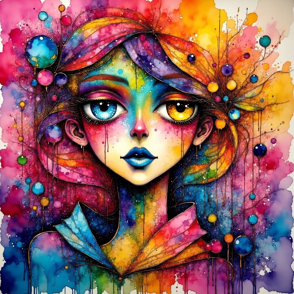 Abstract Art in Vibrant Colors, Inspired by the Masters