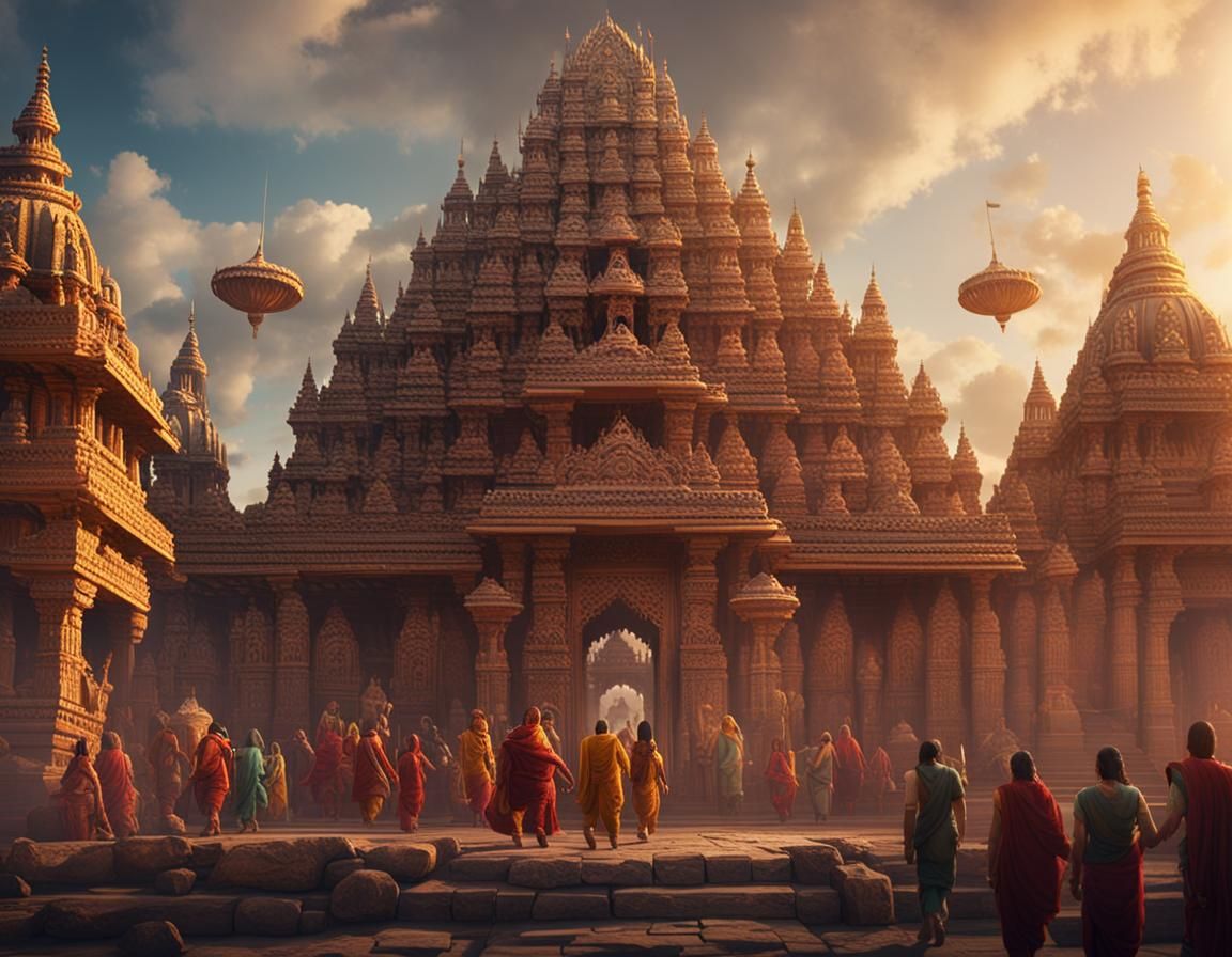 Medieval Hindu Temple Festival in Southern India