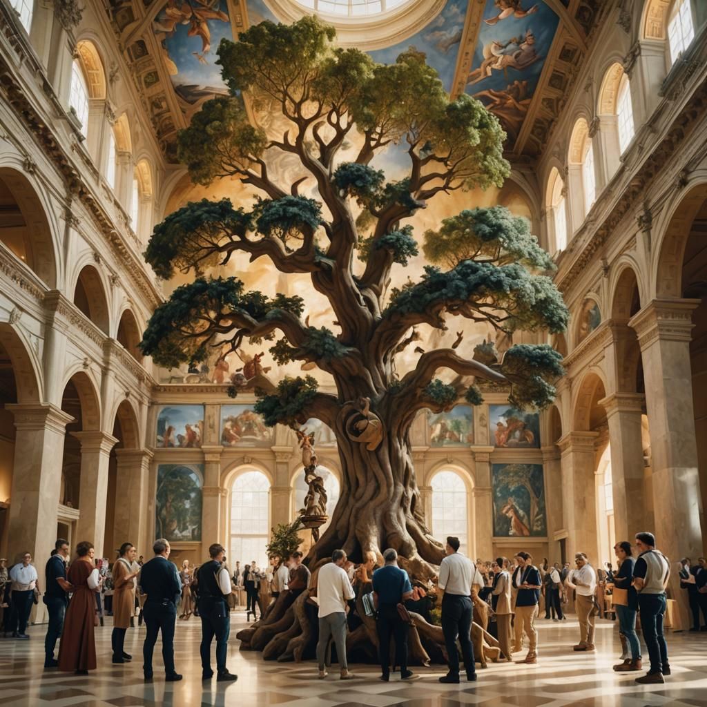 Renaissance Collaboration: Constructing a Majestic Tree