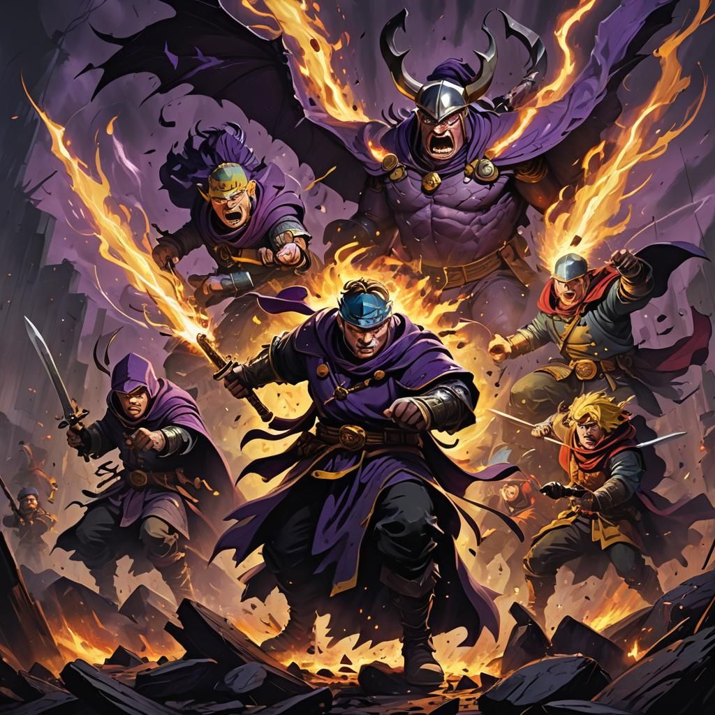 Epic Dark Fantasy Battle in Dramatic Unreal Engine Art