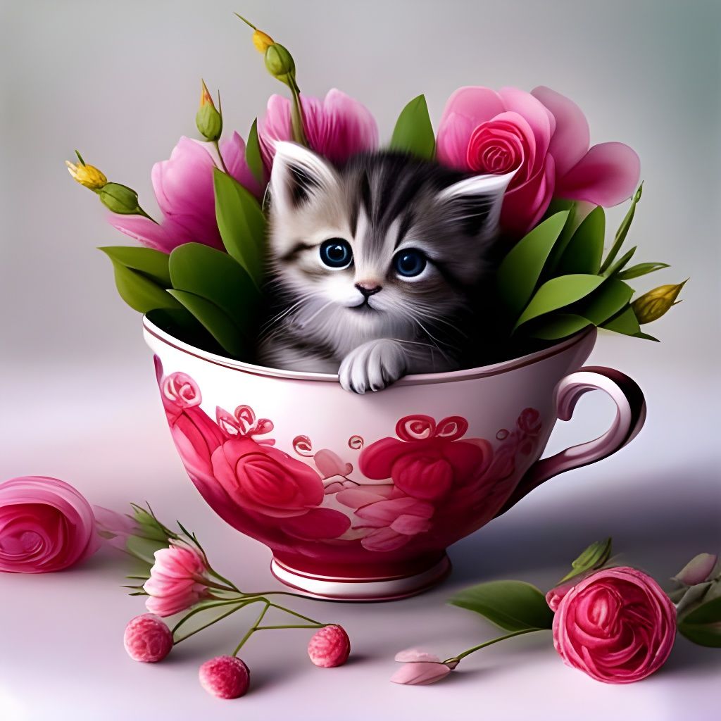 Abstract Blended Colors Create Dreamy Effect