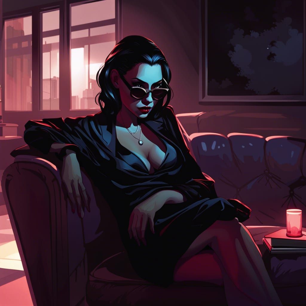 Tremere Vampire in Penthouse: Cinematic Illustration