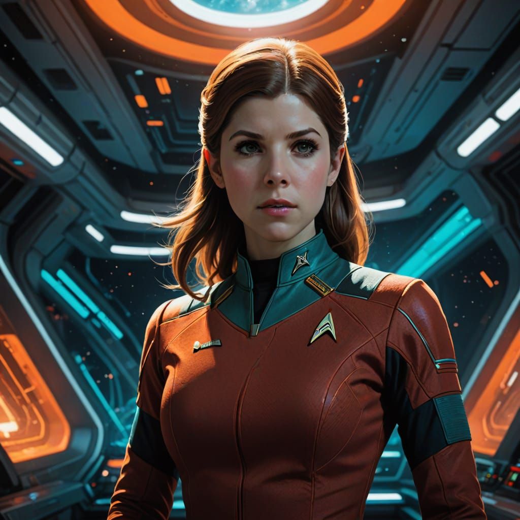 Anna Kendrick in 1960s Star Trek Drama with USS Enterprise