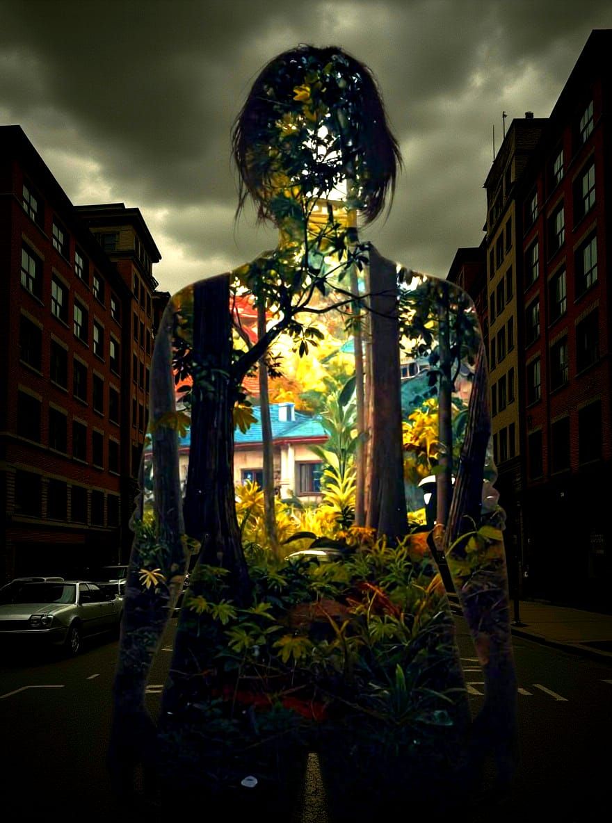 Surreal Double Exposure Art: Inner World Revealed