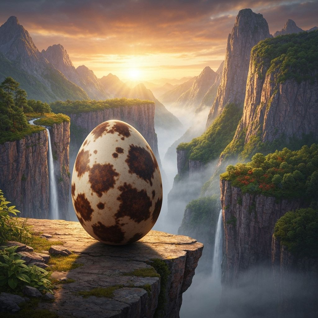 Terrifying Hatchling in a Prehistoric Landscape