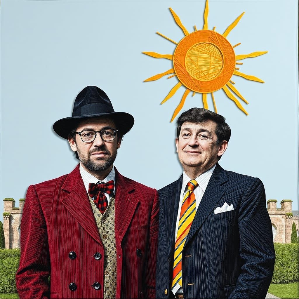 Pop Art String Art: Monty Python Meets Benny Hill