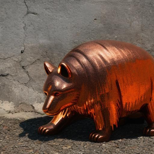 Abstract Copper Texture Generated by AI