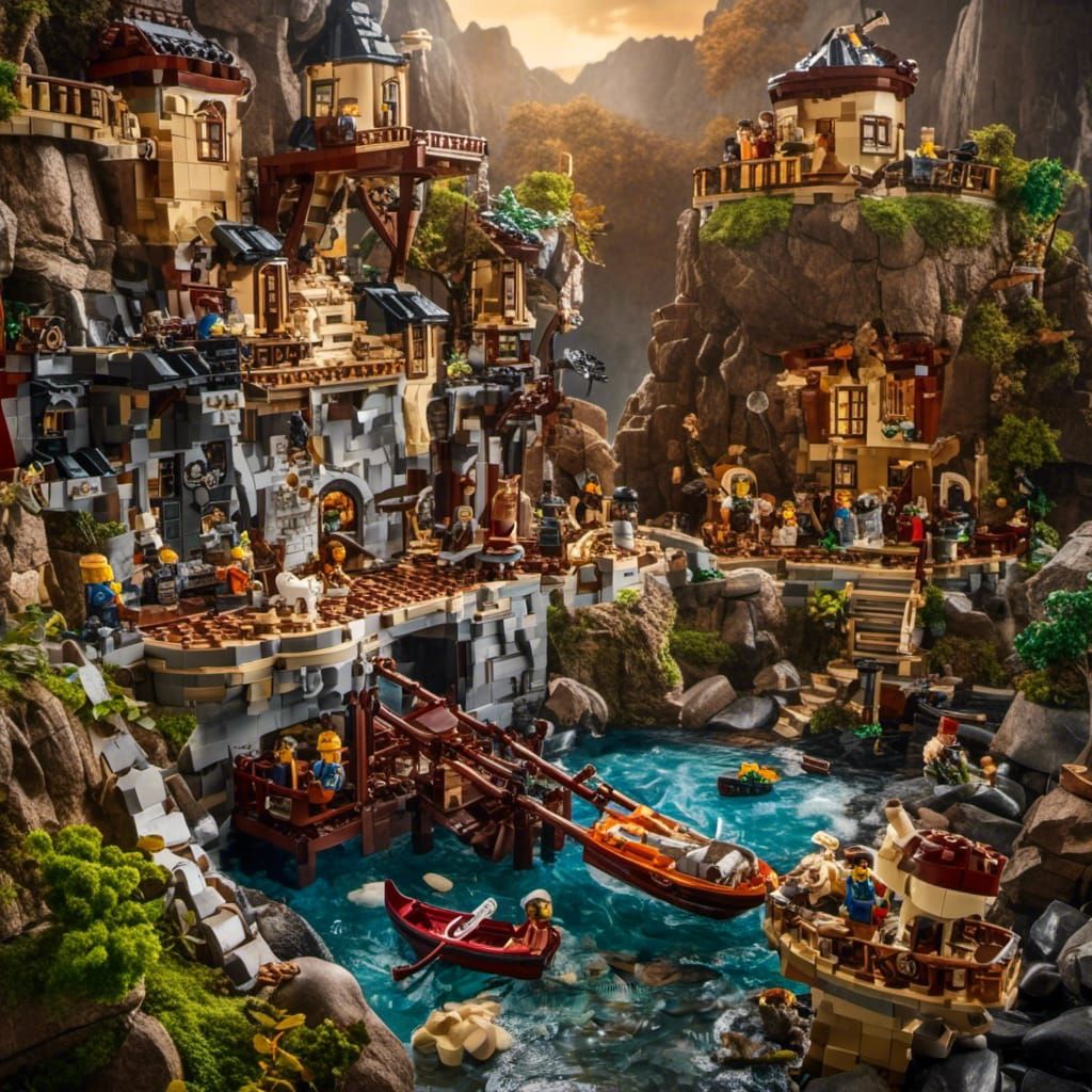 LEGO Hamlet Movie Poster: Detailed Matte Painting