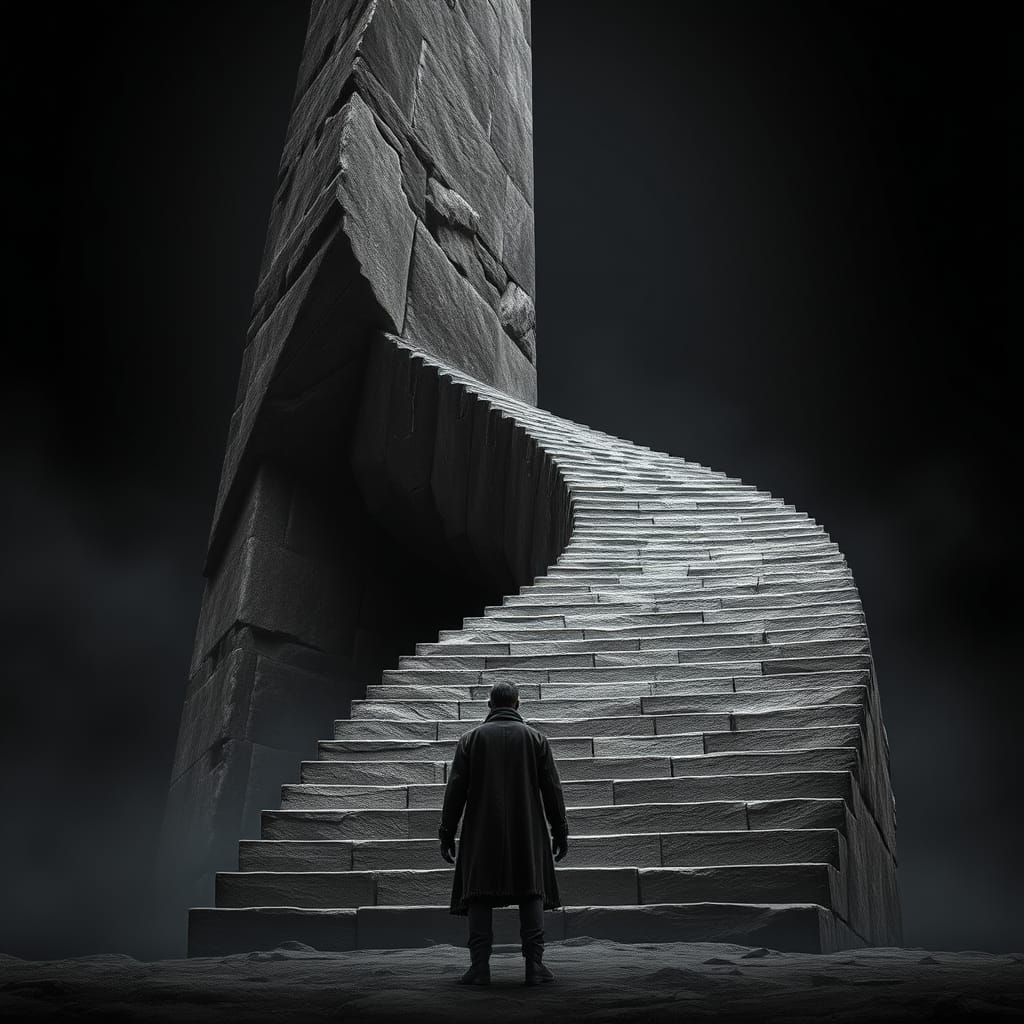 Mysterious Figure Descends into the Abyss of an Ancient, Spi...